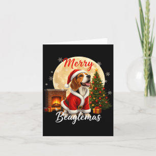 Beagle Christmas Beagle Costume Beagle Xmas Merry Card