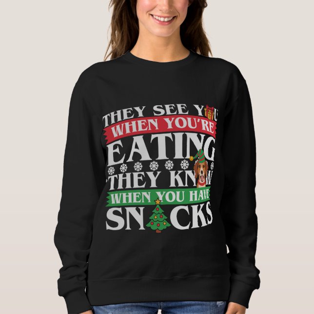 Beagle Christmas Beagle Lover Sweatshirt (Front)