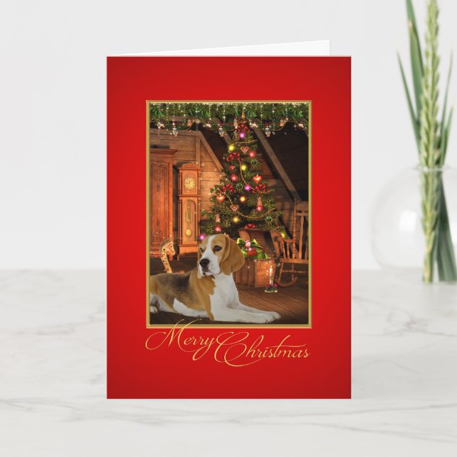 Beagle Christmas Card (Front)