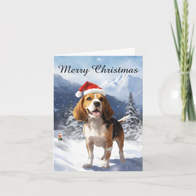 Beagle Christmas Card (Front)