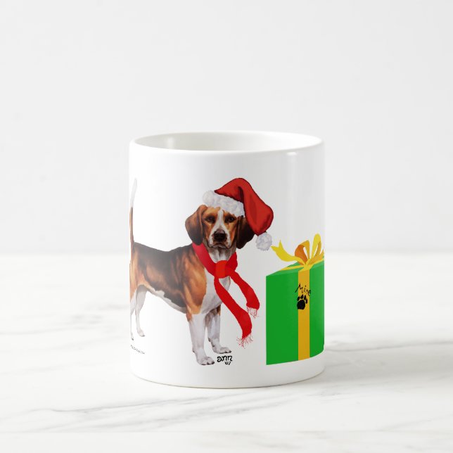 Beagle Christmas Coffee Mug (Center)