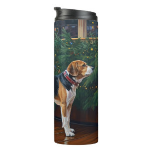 Beagle Christmas Cruise: Pawsome Holiday Delight Thermal Tumbler