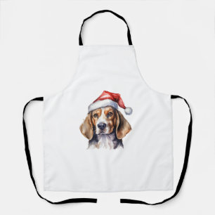 Beagle Christmas Dog Apron
