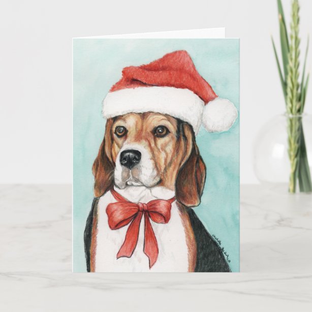 Beagle Christmas Cards | Zazzle UK