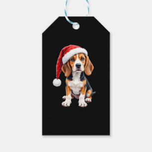 Beagle Christmas Dog Long Sleeve T-Shirt Gift Tags