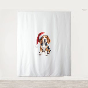Beagle Christmas Dog Long Sleeve T-Shirt Tapestry
