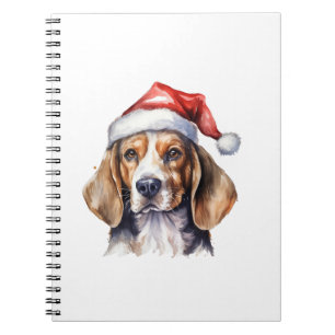 Beagle Christmas Dog  Notebook