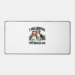 Beagle Christmas Dog Owner Xmas Holiday Pajama Desk Mat