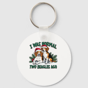 Beagle Christmas Dog Owner Xmas Holiday Pajama Key Ring