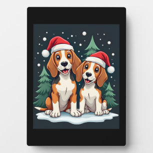 Beagle Christmas Dog Owner Xmas Holiday Pajama Lon Plaque