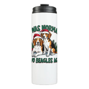 Beagle Christmas Dog Owner Xmas Holiday Pajama Thermal Tumbler