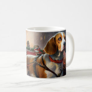 Beagle Christmas Festive Season  Coffee Mug