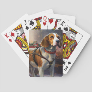 Beagle Christmas Festive Season Playing Cards