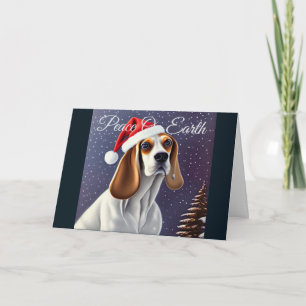 Beagle, Christmas Holiday Card