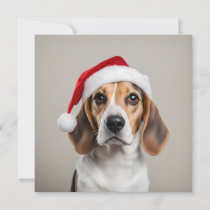 Beagle Christmas Invitation