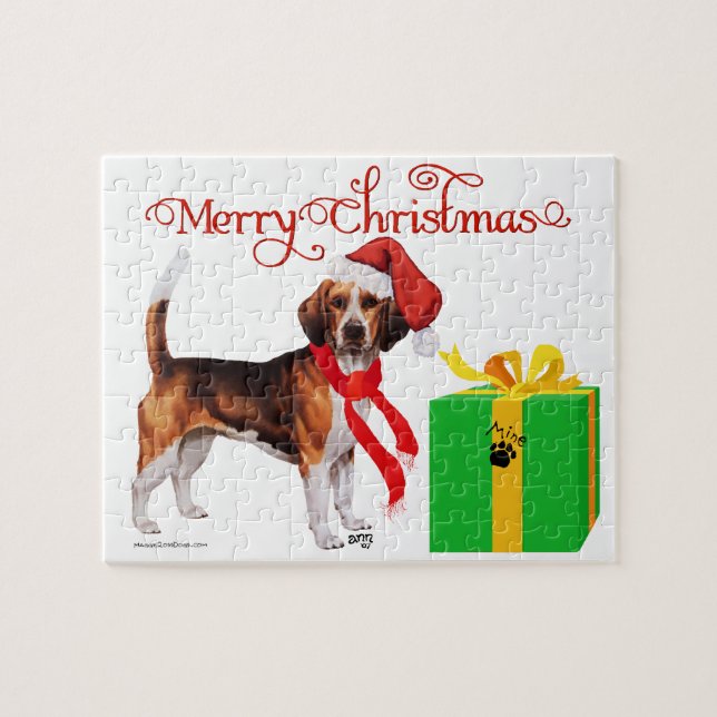 Beagle Christmas Jigsaw Puzzle (Horizontal)
