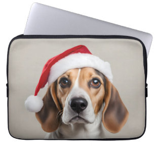 Beagle Christmas Laptop Sleeve