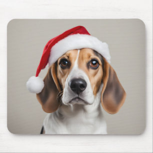 Beagle Christmas Mouse Mat