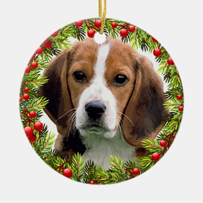 Beagle Christmas Ornament 