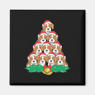 Beagle Christmas Tree Beagle Dog Lover Holidays Magnet