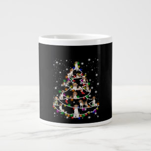 Beagle Christmas Tree Covered By Flashlight Large Coffee Mug