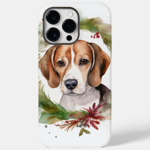 Beagle Christmas Wreath Festive Pup  Case-Mate iPhone 14 Pro Max Case