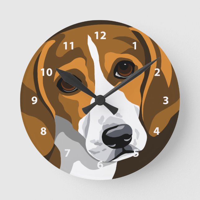 Beagle Clocks For Dog Lovers (Front)