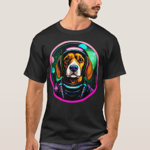 Beagle Cosmic Space Dogs Galaxy Astronaut T-Shirt