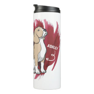 Beagle Cute Gift for Dog Dad Dog Mum Thermal Tumbler