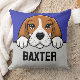 Beagle Cute Personalised Puppy Dog Lover Cushion