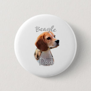Beagle Dad 2 6 Cm Round Badge