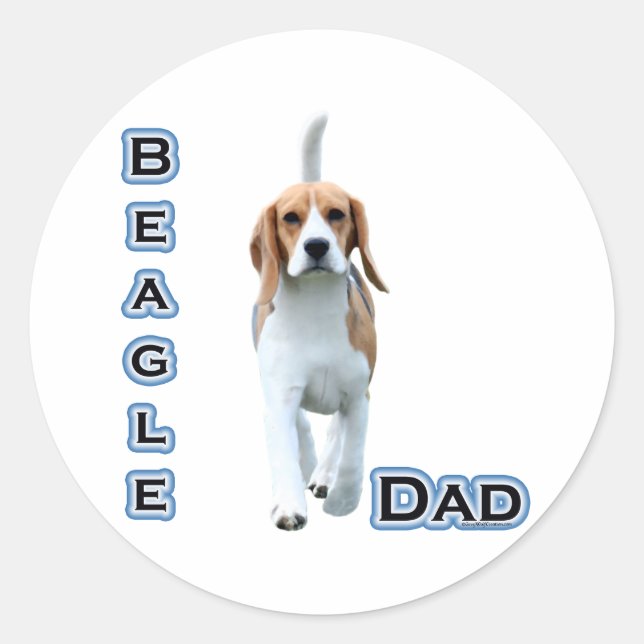 Beagle Dad 4 - Sticker (Front)