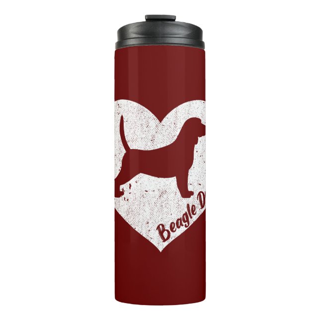 Beagle Dad / Beagle Dog Lovers Fars Day  Thermal Tumbler (Front)