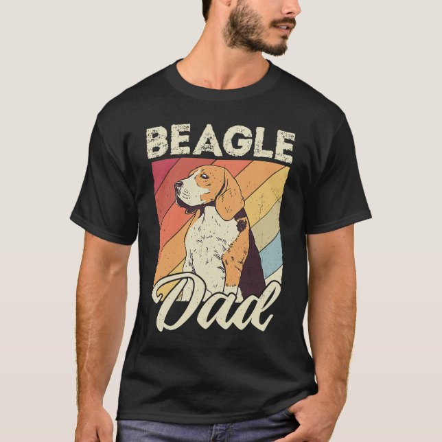 Beagle dad dog dad daddy master dogs beagle T-Shirt (Front)