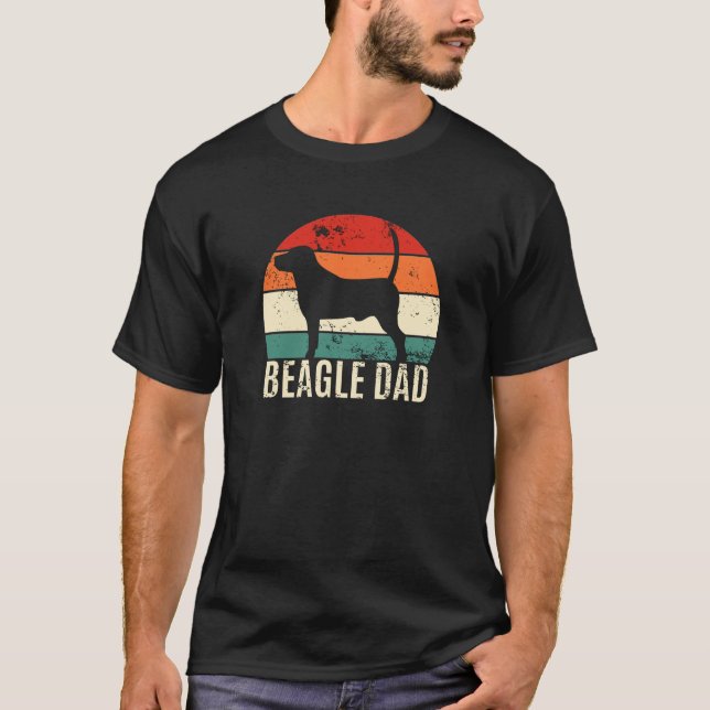 Beagle Dad Dog Dad T-Shirt (Front)