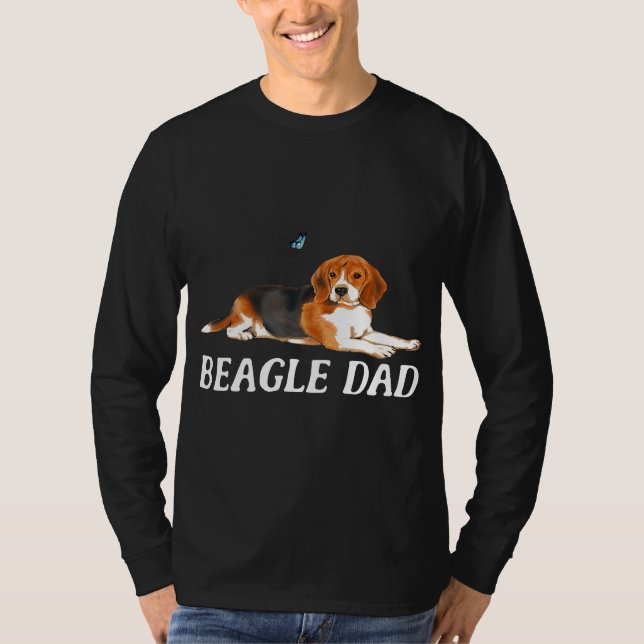 Beagle Dad Dog Tee  Beagle (Front)