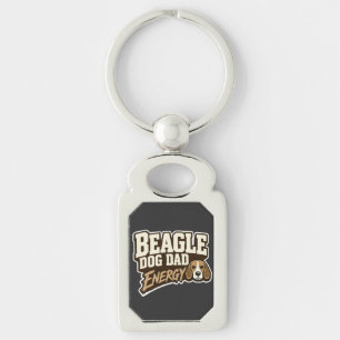 Beagle Dad Energy Keychain