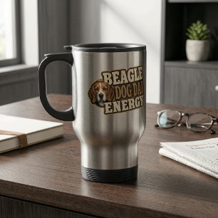Beagle Dad Energy Travel Mug