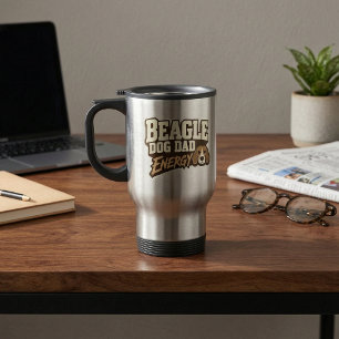 Beagle Dad Energy Travel Mug