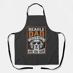 Beagle Dad Fuelled by Coffee and Dog Hair Apron