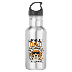Beagle Dad Fuelled by Coffee and Dog Hair Shirt_1 532 Ml Water Bottle