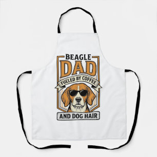 Beagle Dad Fuelled by Coffee and Dog Hair Shirt_1 Apron