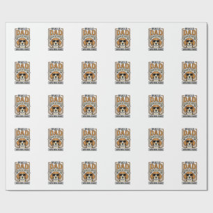 Beagle Dad Fuelled by Coffee and Dog Hair Shirt_1 Wrapping Paper