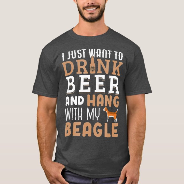 Beagle Dad  Funny Fathers Day Dog Lover Gift T-Shirt (Front)