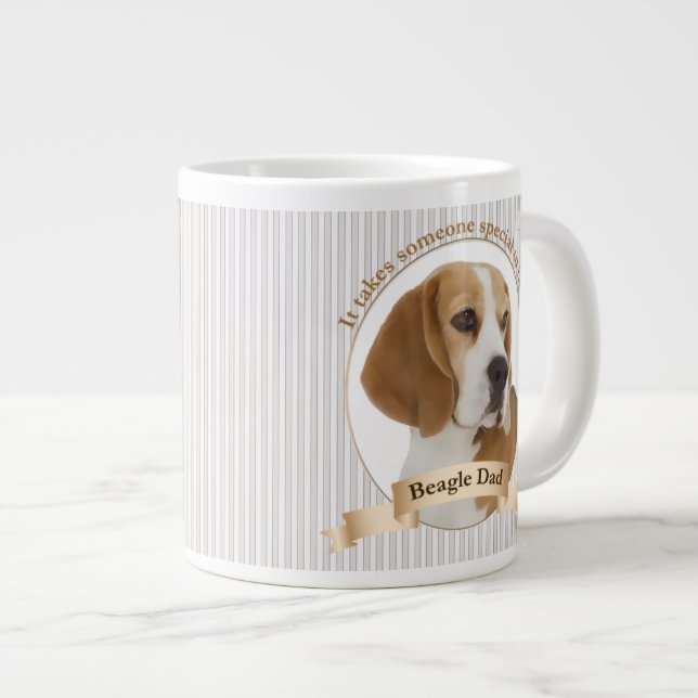 Beagle Dad Jumbo Mug (Front Right)