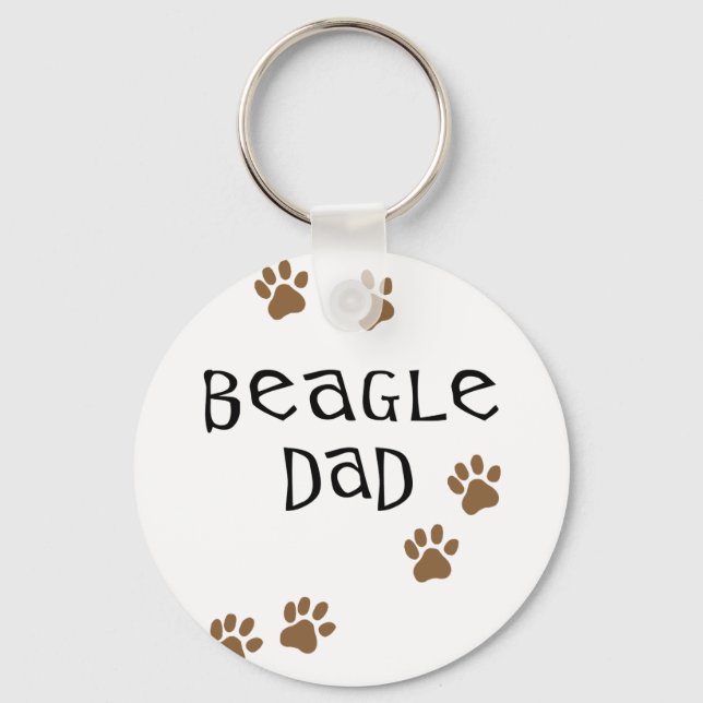 Beagle Dad Key Ring (Front)