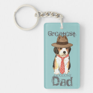 Beagle Dad Key Ring