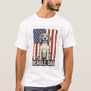 Beagle Dad Patriotic Vintage Dog Shirt Design_1