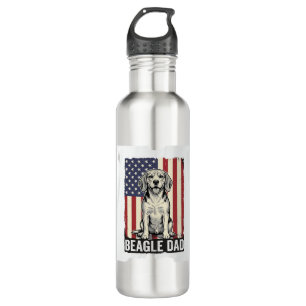 Beagle Dad Patriotic Vintage Dog Shirt Design_1 710 Ml Water Bottle