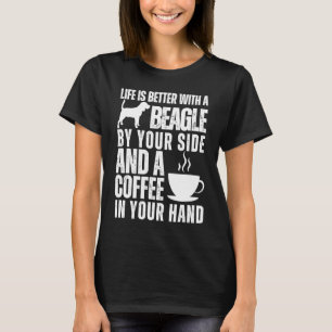 Beagle Dog Beagles Coffee Beagle Mum T-Shirt